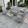 SVITA BROOKLYN Gartenlounge 4-tlg. Gartenmöbel Set Produktbild-Vorschau 4