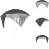 vidaXL Strandschirm mit Seitenwänden Anthrazit 215 cm -  Produktbild-Vorschau 1