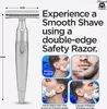 Nassrasierer DE Unisex Rasierhobel Edelstahl Rutschfest Produktbild-Vorschau 3