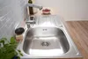 Edelstahl Einbauspüle Spülbecken Küchenspüle Spüle 86 x 50 Produktbild-Vorschau 5