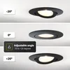 hoftronic LED Einbaustrahler 5W 450lm 2700K Schwarz IP65 Produktbild-Vorschau 5