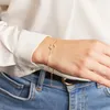 Herz Armband aus 585 Gold Zirkonia, filigran GB0013 Produktbild-Vorschau 2