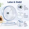 Hamsterrad leise 21cm transparent Kugellager geräuscharm Produktbild-Vorschau 3