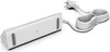 A white power strip with a cord and plug on a white background. Produktbild-Vorschau