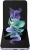 A lavender Samsung Galaxy Z Flip3 5G phone is shown open, displaying its screen with a colorful abstract wallpaper. Náhľad obrázku produktu