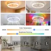 68W Leise Deckenventilator,Kristall Deckenleuchte RGB Produktbild-Vorschau 5
