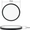 A top-down and side view of a round LED ceiling light with dimensions indicated. Produktbild-Vorschau