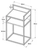Beistelltisch ‘Riihimäki’ Stahl 65 x 40 x 30 cm Weiß, matt Produktbild-Vorschau 7