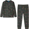 Kinderpyjama mit Langen Ärmeln Khaki 116 Produktbild-Vorschau 1