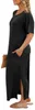 Langes Damenkleid mit überschnittenen Schultern, Produktbild-Vorschau 2