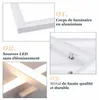 ZMH Plafonnier LED Salon - 20W Design Moderne Lampe de Voir les images du produit 6