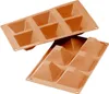Silikomart Muffinbackform Pyramide 6er 7,1x7,1cm H 4cm Produktbild-Vorschau 1