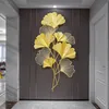 Wanddekoobjekt, 3D Ginkgo Wanddekoration aus Metall, Ginkgo Produktbild-Vorschau 4
