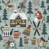 OUTDOOR DECOSTOFFS OXFORD - Motif hiver dans la forêt Voir les images du produit 1