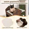 COSTWAY Kratzbaum Holz, 120cm, Katzenbaum mit Kratzsäule, 3 Produktbild-Vorschau 4