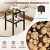 Skleněný odkládací stolek COSTWAY 61 cm dlouhý a široký, Náhled obrázku produktu 8