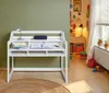 Inter Link Kinderbureau, model Kids Learning, wit, massief Productafbeelding-voorbeeld 2