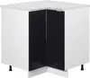 Eckunterschrank Vicco Fame-Line Schwarz gestreift 80.5 cm , Produktbild-Vorschau 1