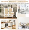 COSTWAY Sideboard Buffetschrank mit 2 Türen, Bodenschrank Produktbild-Vorschau 4