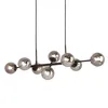 Żyrandol Italux Erimida industrialny czarny PND-2244-8A-BL Podgląd zdjęcia produktu 1