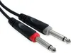keepdrum Adapter-Kabel ac017b 2x RCA Cinch zu 2x 6,35mm Produktbild-Vorschau 2