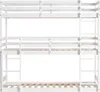 A white triple bunk bed is shown against a white background. Náhľad obrázku produktu