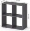 Dělicí stěna Vicco Tetra Šedá 72.6 x 72 cm, Model 37167 Náhled obrázku produktu 3