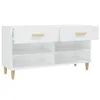 vidaXL Szafka na buty biała wysoki połysk 102x35x55 cm Podgląd zdjęcia produktu 8