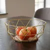 Korb Metall Gold 26x12cm Modern Holz Schüssel Schale Deko Produktbild-Vorschau 3