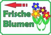 Verkaufsschild Schild Blumen links A0 Rückseite Produktbild-Vorschau 1