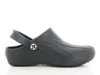 A single black clog shoe is shown against a white background. Produktbild-Vorschau