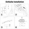 ZMH Pendelleuchte Vintage Hängelampe Esstisch Pendellampe Produktbild-Vorschau 8