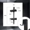 A diagram of a black shower organizer with dimensions indicated. Produktbild-Vorschau
