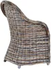 KRINES HOME Esszimmer-Sessel Rattan Grau Rattan Korbsessel Produktbild-Vorschau 4