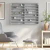vidaXL Vitrína betonová šedá 100x8,5x75 cm materiál na bázi Náhled obrázku produktu 3