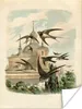 MuchoWow® Poster Antiker Vogeldruck Schwalben 90x120 cm - Produktbild-Vorschau 1