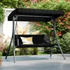 COSTWAY Hollywoodschaukel 3-Sitzer, Gartenschaukel mit Produktbild-Vorschau 2