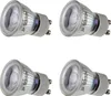 4x LED Lampen GU10 warmweiss 3W ø35m 230V Leuchtmittel Spot Produktbild-Vorschau 1