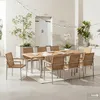home24 Gartentisch - Teak Massiv / Edelstahl - Produktbild-Vorschau 6