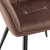 tectake® Esszimmerstuhl Marilyn gepolstert, in Samtoptik, Produktbild-Vorschau 9