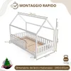 Crazy Pine Letto a Casetta 100x190 cm – Letto Montessori Anteprima dell’immagine prodotto 3