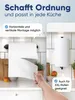 WOHNHELD® Küchenrollenhalter ohne Bohren [MIT Abroll-Bremse Produktbild-Vorschau 2