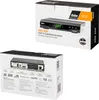 Two views of a product box for a FUBA ODS 350 HDTV satellite receiver. Voir les images du produit