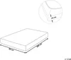 Diagram showing the dimensions of a mattress. Náhľad obrázku produktu