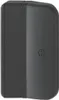 A close-up, side view of a dark gray door handle. Náhled obrázku produktu