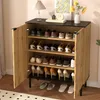 Merax Schuhschrank mit 2 Türen in Mosaik-Design, Schuhregal Produktbild-Vorschau 8