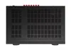 The top view of a black AV receiver with red connectors on top. Produktbild-Vorschau