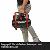 A person is holding a black and red Einhell battery-powered air compressor. Anteprima dell’immagine prodotto