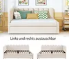 Letto imbottito a L Merax 140×200 cm con letto estraibile, Anteprima dell’immagine prodotto 7