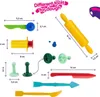 Zubehör Knetwerkzeug 50 Stück Knetset - Knetmasse Plastilin Produktbild-Vorschau 3